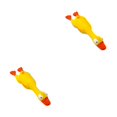 thumbnail image 1 of Transemion Squeaky Dog Toy Joy And Entertainment To Furry Friend Yellow And High Elastic Red bill duck 2Set, 1 of 6