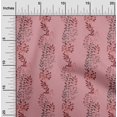 thumbnail image 2 of oneOone Velvet Pink Fabric Leaves Sewing Craft Projects Fabric Prints By Yard 58 Inch Wide, 2 of 4