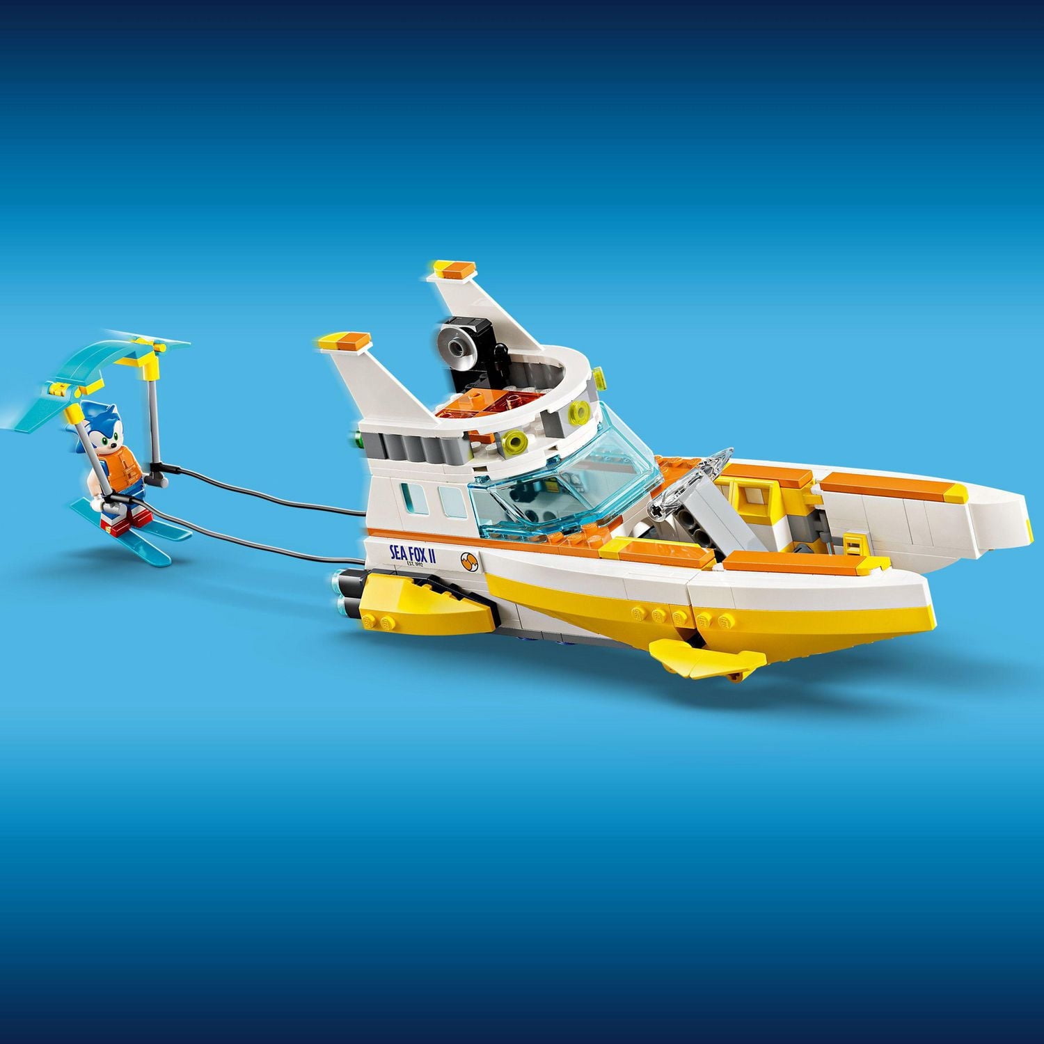 LEGO Sonic Le bateau d’aventure de Tails 76997 Ensemble de construction (393 pièces)