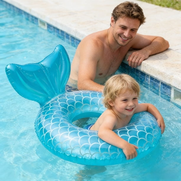 Licorne Flotteur de Piscine pour bébé avec auvent,Bouée Siège Gonflable