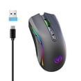 thumbnail image 1 of PEONAVET Wireless Mous Wireless Mous 2.4GHz Wireless Mouse Gaming Mouse RGB Backlight Wireless Optical USB Gaming Mouse 4800DPI Rechargeable Mute Mice, 1 of 1
