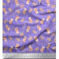 thumbnail image 1 of Soimoi polyester Crepe Fabric Leaves,Tree Stump & Squirrel Animal Decor Fabric Printed Yard 52 Inch Wide, 1 of 1