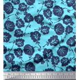 thumbnail image 1 of Soimoi Poly Georgette Fabric Artistic Floral Decor Fabric Printed Yard 52 Inch Wide, 1 of 5