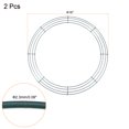 thumbnail image 2 of Unique Bargains 16' Metal Wire Wreath Frame Christmas Holiday Form Hanger, Green 2 Pack, 2 of 5