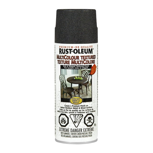 Rust-Oleum Multicolour Textured Spray Paint in Aged Iron, 340g Aerosol