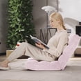 thumbnail image 4 of Costway Chaise de Sol Réglable à 14 Positions, Chaise de Jeu Paresseuse Pliante, Sofa Coussiné, Nouveau, Rose Pâle, 4 of 10