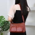 thumbnail image 3 of Zipper Crossbody Bag, Wide Strap Phone Wallet, Shoulder Purse, Multiple Zipper Pockets, Secure Hands-Free Carry, Compact Organizer, Durable Daily Use, 3 of 8