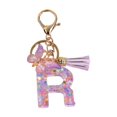 thumbnail image 3 of lionlar Resin Keychain Ornaments Girls Women Gifts English Alphabet Keyring Keychain R R, 3 of 9