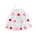thumbnail image 1 of Liyamei Robe Sans Manches pour Filles Tout-Petits Fête de Vacances Robe en Maille à Étages Robes de Princesse Fête de Danse, 2-3 Ans, 1 of 3