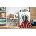 thumbnail image 2 of Ahgly Tapis Rectangulaire Lavable en Machine Intérieur Transitionnel Rouge Bordeaux, 8 Pieds x 10 Pieds, 2 of 7