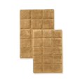 thumbnail image 1 of Superior BATHRUG-CH2PC-TO Bath Rug Set Cotton Checkers - Toast, 2 Pieces, 1 of 6