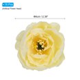 thumbnail image 2 of Unique Bargains Artificial Flower Head Fake Flowers Heads Bulk Silk Peony Heads Simulation Flower Lemon 15 Pcs, 2 of 6