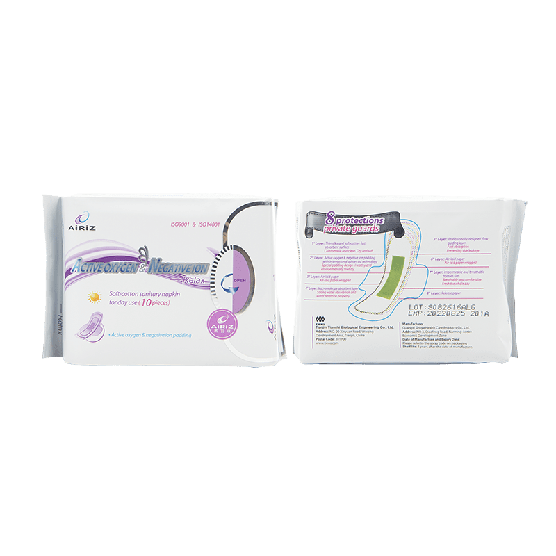 TIENS AIRIZ ACTIVE OXYGEN & NEGATIVE ION SANITARY NAPKIN PAD Women