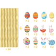 thumbnail image 2 of Yhmxh Easter Décorations 24 Pcs Easter Pailles Papier Pailles Réutilisables Easter Pailles Anneau Coloré Pailles Enfants Easter Fournitures de Fête Cadeau Easter Déco Easter Cadeaux, 2 of 6