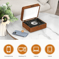 thumbnail image 4 of POINTERTECK Lecteur CD avec Bluetooth - Lecteurs CD Rétro de Bureau pour la Maison Lecteur CD avec Haut-Parleurs Intégrés Hi-Fi Bluetooth 5.0 FM - Prend en Charge AUX/USB Prise Casque Lecteur CD Portable pour Enfant, 4 of 6