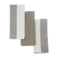 thumbnail image 1 of Kitchen Towel Set Of 3 PCs Block Print Oxford Tan, 1 of 3