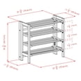 thumbnail image 2 of Winsome Clifford Foldable Shoe Rack, Natural Finish - 81228, 2 of 7