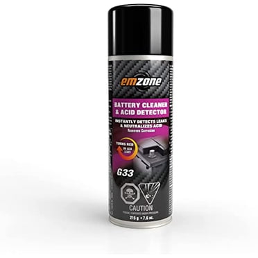 Emzone Nettoyant pour Piles et Détecteur d'Acide - 215 g