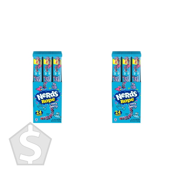 Nerds Very Berry Rope, 24 × 26 g - Pack of 2