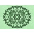 thumbnail image 1 of Ahgly Company Machine Washable Indoor Rectangle Transitional Mint Green Area Rugs, 2' x 3', 1 of 7