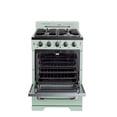 thumbnail image 2 of Classic Retro 24" Freestanding Gas Range with Convection Oven in Ocean Mist Turquoise, 2 of 12