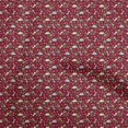 thumbnail image 1 of oneOone Tissu Polyester Spandex Bordeaux Dinosaure Coloré Matériel de Robe Imprimé Tissu au Mètre 56 Pouces de Large, 1 of 5