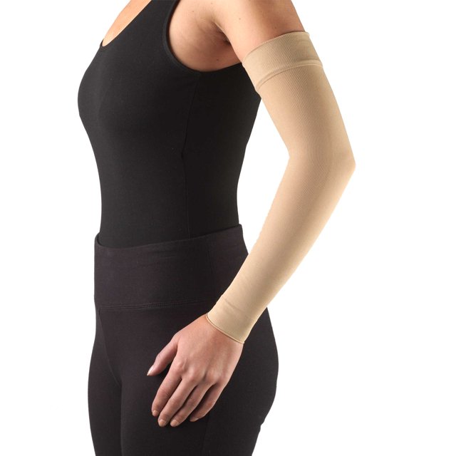 Truform Compression Arm Sleeve: 20 - 30 mmHg, Beige, Small