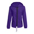 thumbnail image 5 of Imperméable pour Femmes, Manteau de Pluie à Capuche en Polyester avec Fermeture Éclair et Poches avant, Vert Militaire, 5 of 5