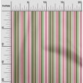 thumbnail image 1 of oneOone Rayon Medium Pink Fabric Stripes Craft Projects Decor Fabric Printed By The Yard 56 Inch Wide, 1 of 4