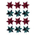 thumbnail image 3 of Lot De 12 Pics À Poinsettia Sherpa (Assortiment), 3 of 4