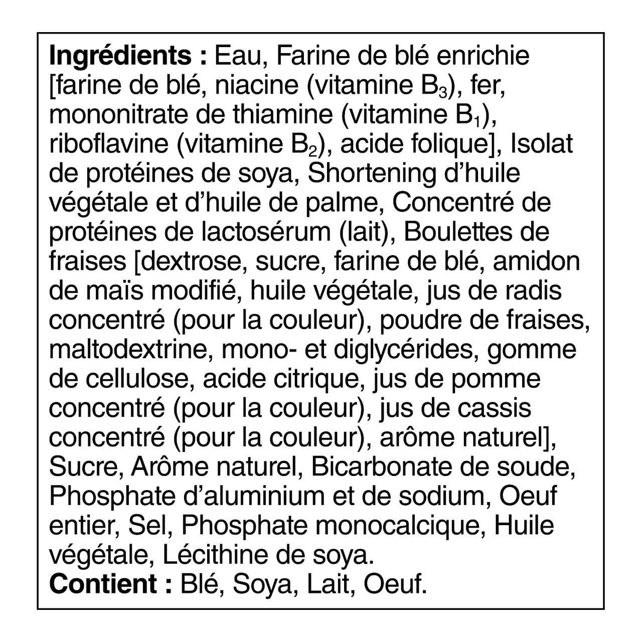 Kellogg's Eggo Protéines Explosion de Fraises Gaufres 280g