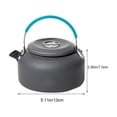 thumbnail image 3 of Dvkptbk Bouilloire d'Extérieur Portable 800 ml Légère en Acier Inoxydable Bouilloire de Camping et Théière de Camp Portable pour Bushcraft et Usage Extérieur Camping et Randonnée, 3 of 9