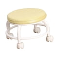 thumbnail image 3 of Tabouret à Poulie à Siège Rond à Rouleau Bas, Robuste, Petit, Confortable, Bas, Jaune, 3 of 8