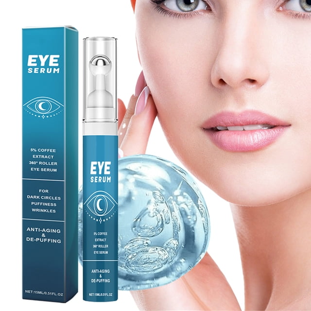 SIfdSeng Rouleau pour les Yeux et sous les Yeux pour Cernes et Poches Massage des Yeux Réduire et Ridules et Sacs pour les Yeux15ml Huile d'Encens