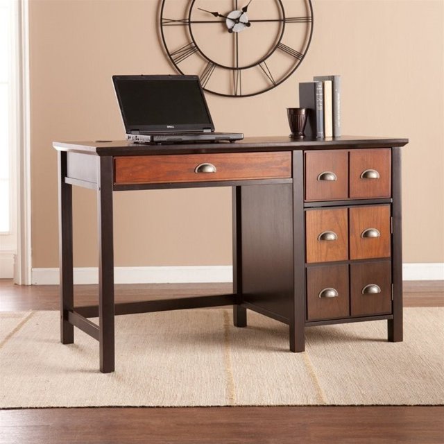 Southern Enterprises Hendrik Apothecary Desk in Espresso