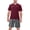 Red Black, variant on Fashnice Mens Sleepwear Two Pieces Nightwear 2 Pcs Pajama Set Loose Pyjama Homewear Red Black M