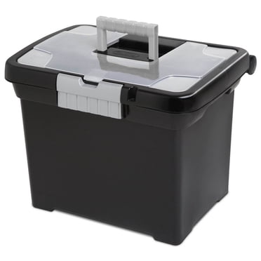 Sterilite Organisateur de Dossiers Portable Verrouillable avec Poignée (Lot de 12)
