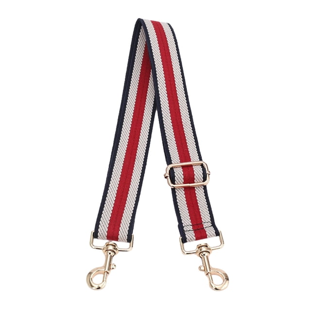 pitrice Sangle de Sac à Bandoulière pour Femme de Remplacement, Ceinture Bandoulière Grand, Crochet Pivotant en Métal Ajustable, Bricolage pour Accessoires de Sangles de Sac à Main, Noir Rouge, 1 Ensemble