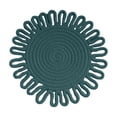 thumbnail image 2 of Nilvkv Woven Insulation Pad Kitchen Flower Shaped Placemat Handmaded Pot Mat Cup Mat Size 7X7 Inches, 2 of 6