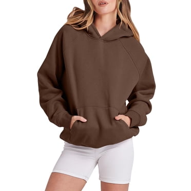 HNMKIU Black Zip up Hoodie Women Solid Basic Letter Loose Hoodie Sweatshirt Long Sleeve Pocket Drop Shoulder Pullovers Top