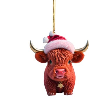 Rbaofujie Christmas Decorations Pendant Christmas Tree Decoration Pendant Flat Acrylic Pendant Home Car Decoration Vintage Christmas Decor