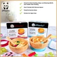 thumbnail image 3 of allBambu Bamboo Baby Bowl with Suction & Spoon- Yellow, 3 of 6