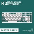 thumbnail image 1 of Clavier Mécanique K3 980 Jeux 100 Touches Hot-plug USB Filaire Clavier d'Ordinateur avec Rétroéclairage Vert Eau Rouge Axe, 1 of 5