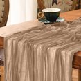 thumbnail image 3 of Boho Gauze Green Wedding Table Runner Fabric Kitchen Dining Holiday Table Decor For Home Party Indoor, 3 of 5