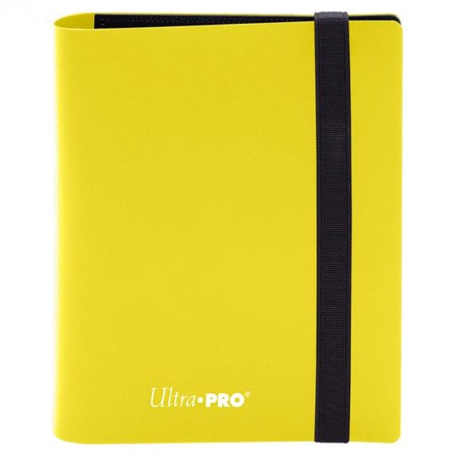Ultra Pro ULP15371 Classeur Pro Eclipse à 2 Pochettes, Jaune Citron