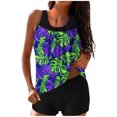 thumbnail image 2 of Weiqiqre Tummy Control Swimsuits for Women Two Piece Bathing Suits Blouson Tank Top with Boyshorts Tummy Control Modest Swimsuits, 2 of 6