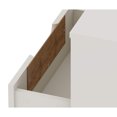 thumbnail image 4 of Manhattan Comfort Rockefeller Modern 1 Drawer Nightstand, Off White & Nature, 4 of 7