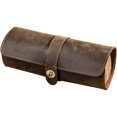 thumbnail image 3 of Leather Watch Case 3 Slots Watch Roll Box Watch Organizer Holder for Men Women, 3 of 8