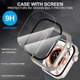thumbnail image 4 of KOMI 2-Pack for Apple Watch 40mm Screen Protector Case,for iWatch Series 8/7/6/5/4/Series SE/SE 2 40mm Protection Cover All-Around Tempered Glass Screen Protector Case Ultra-Thin - Titanium, 4 of 5