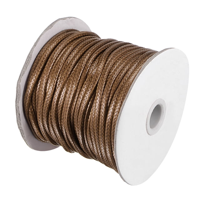 Unique Bargains Beading Thread Bracelet Weave Bead Craft Cord 4mm 39M/Roll (42-Yards) Decorative String, Brown